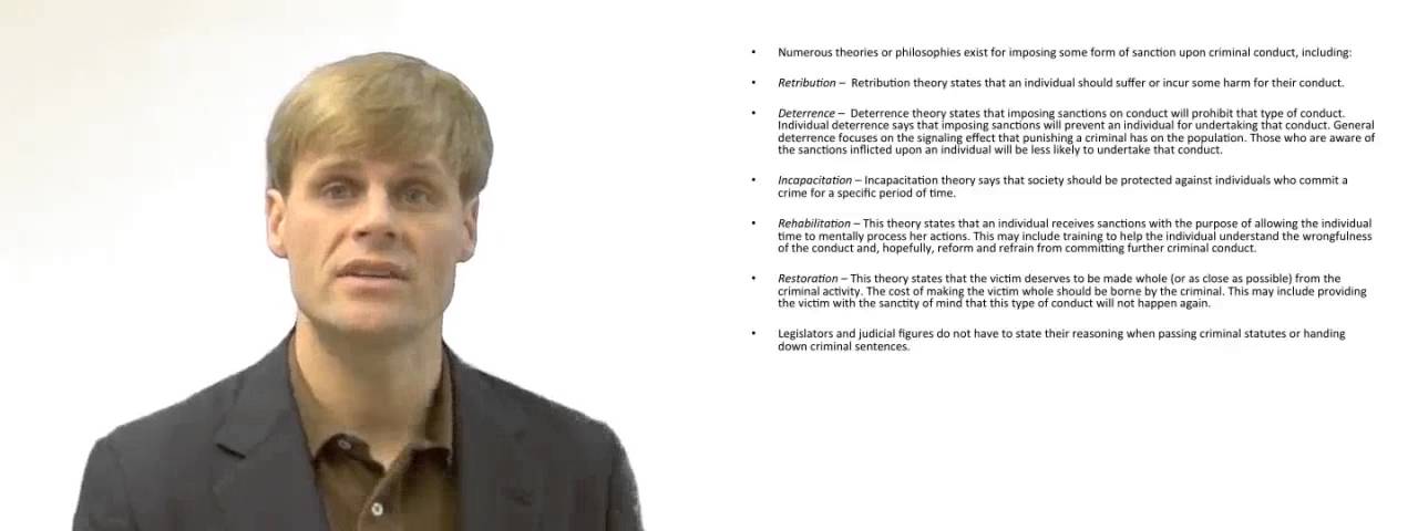 'Video thumbnail for Theories Behind Criminal Punishment'
