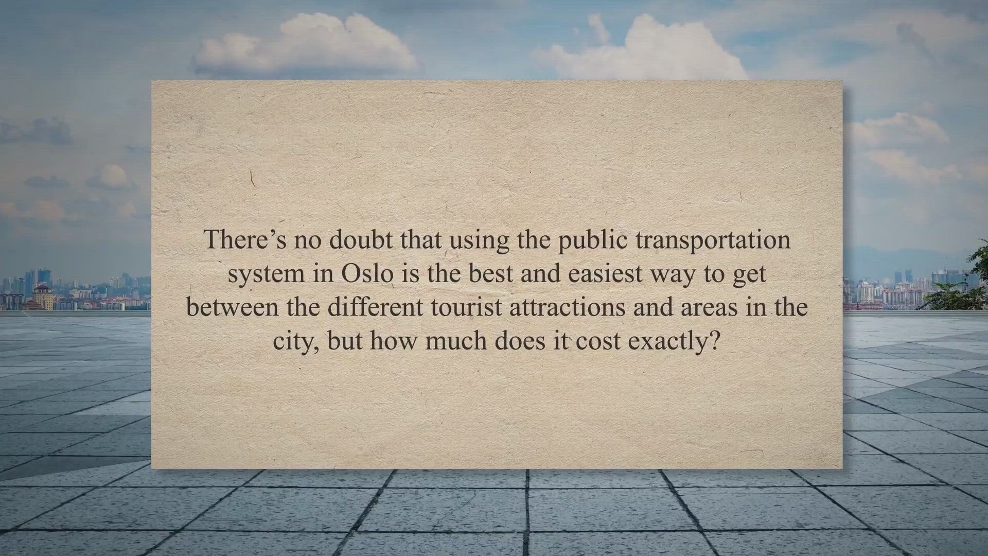 Video thumbnail for Ticket Prices For Public Transportation In Oslo Explained (2022 Numbers)