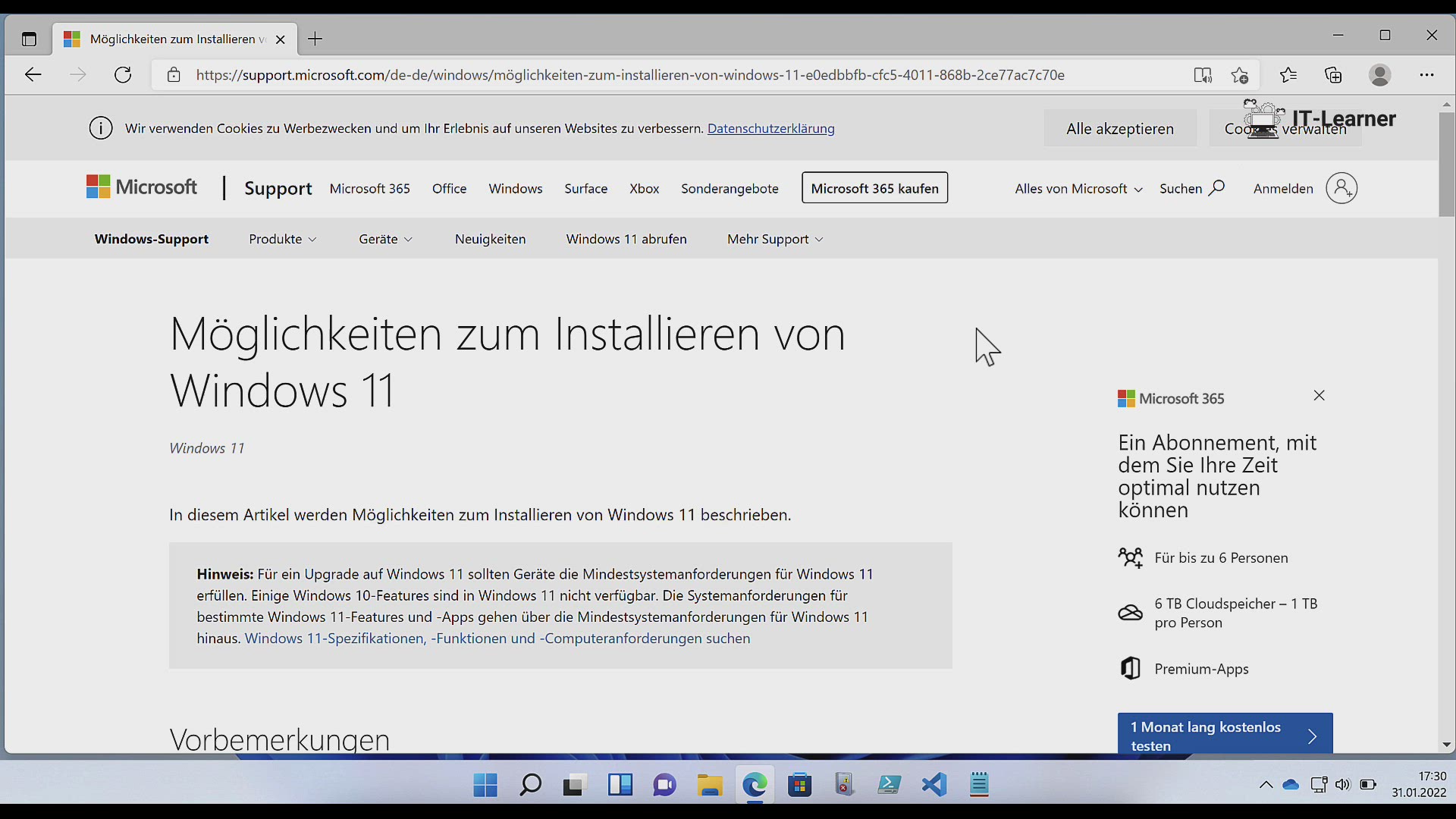 'Video thumbnail for Die verschiedenen Installationsmethoden von Windows 11'