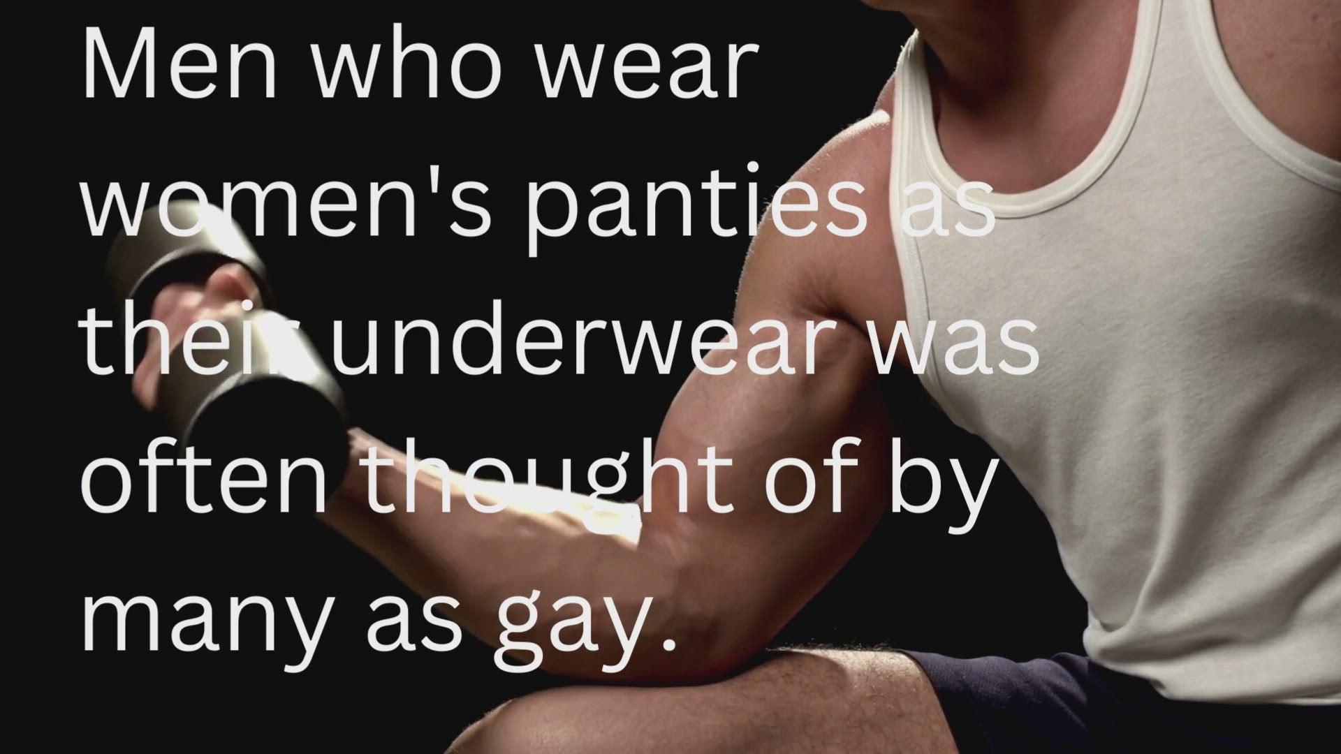 Video thumbnail for Why do men wear women's panties?