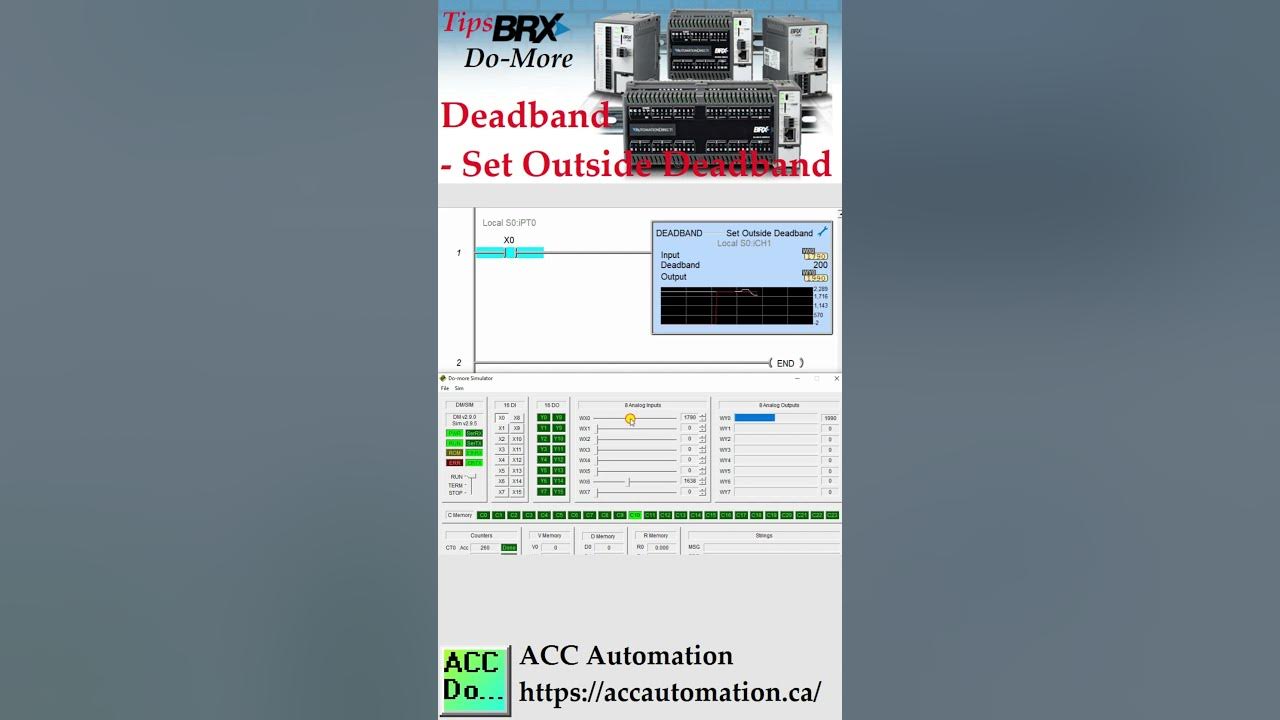 'Video thumbnail for Do-More PLC Deadband - Set Outside Deadband'