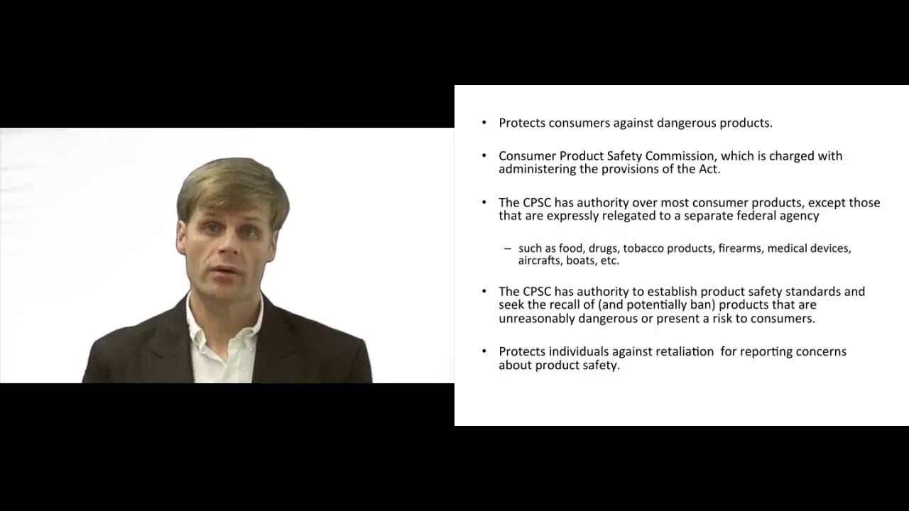'Video thumbnail for Consumer Product Safety Act'