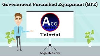 'Video thumbnail for Government Furnished Equipment (GFE) Tutorial'