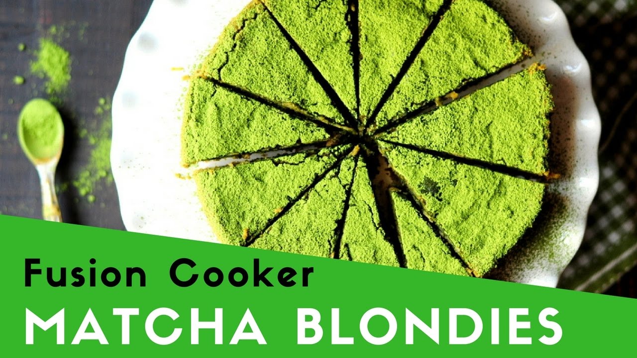 Video thumbnail for Gluten-Free Matcha Blondie Recipe Fusion Cooker