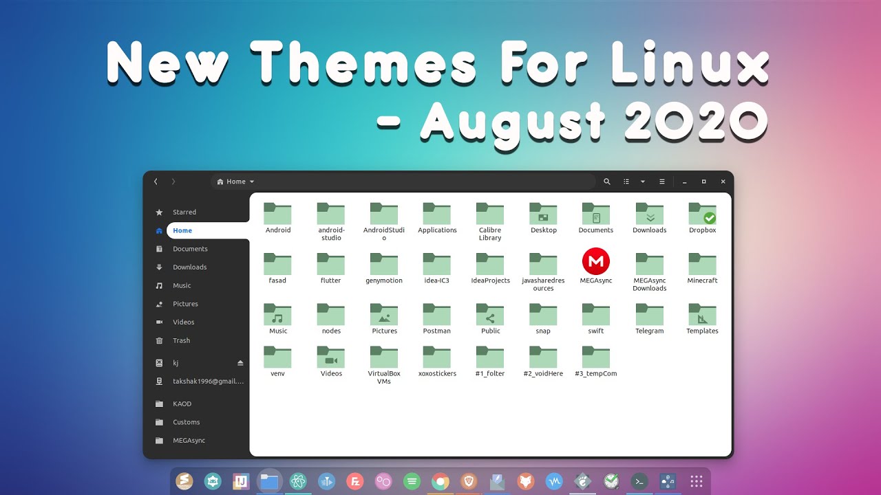 Video thumbnail for Linux themes update - August 2020