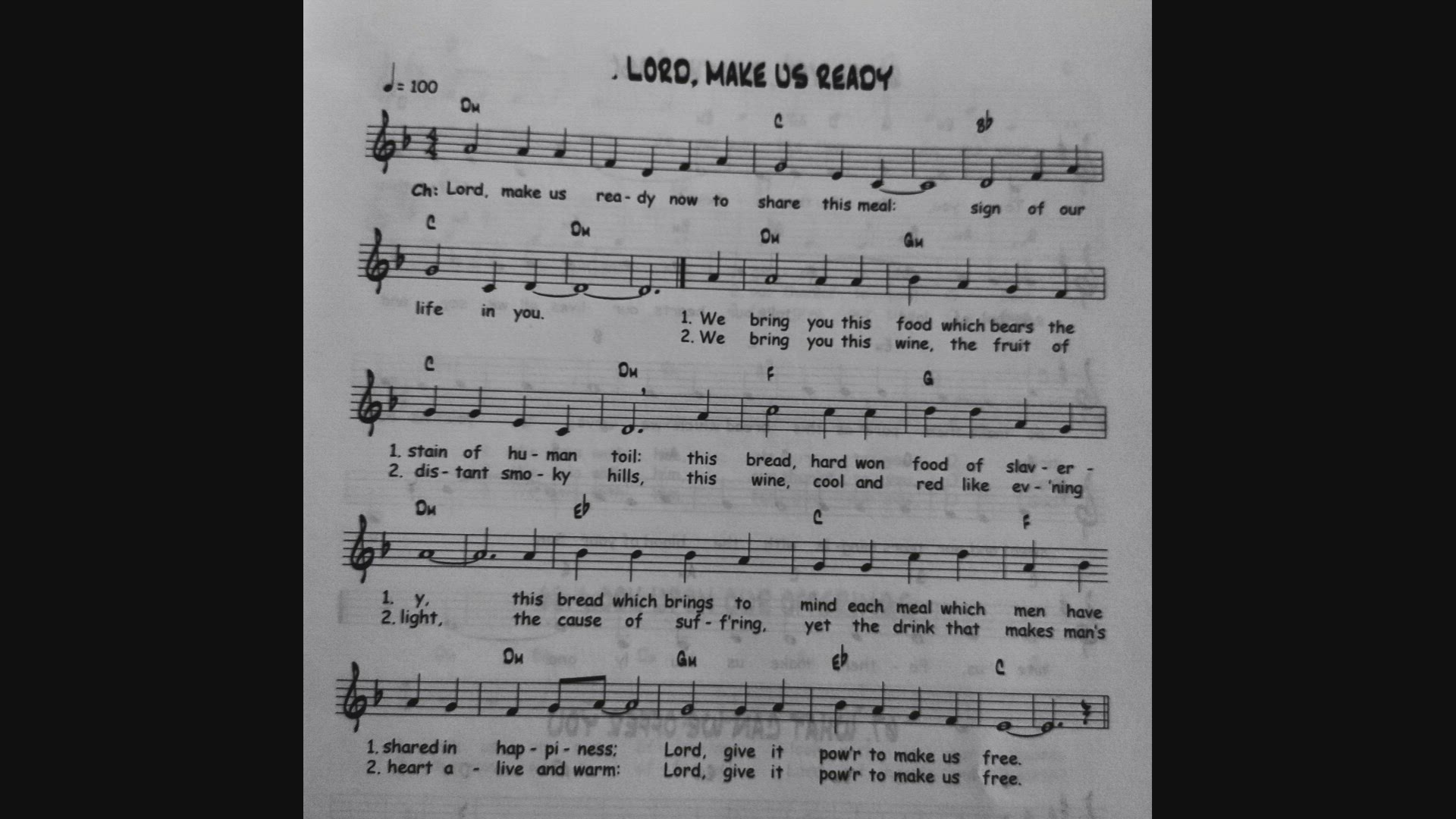 'Video thumbnail for Lord Make Us Ready - Catholic Mass Song Sheet Music'