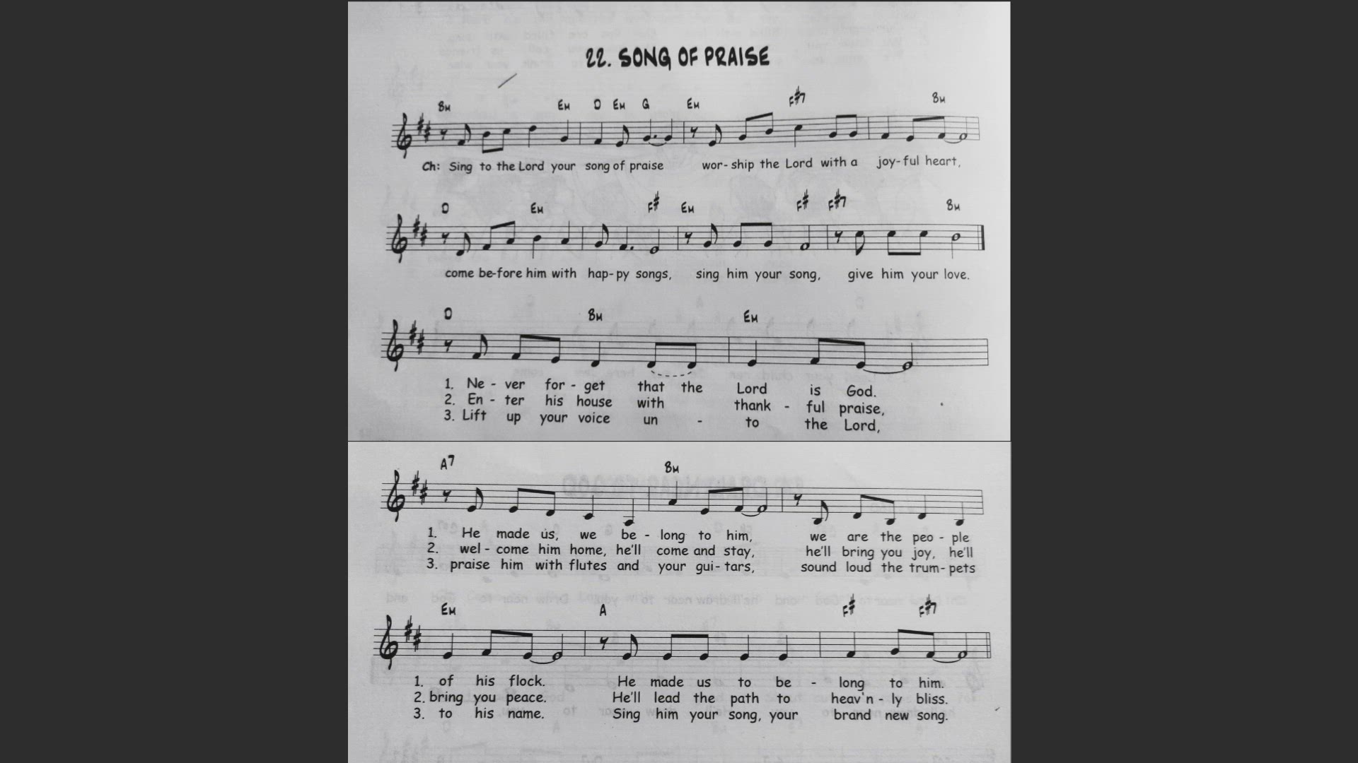 'Video thumbnail for Song Of Praise - Catholic Mass Song Sheet Music'