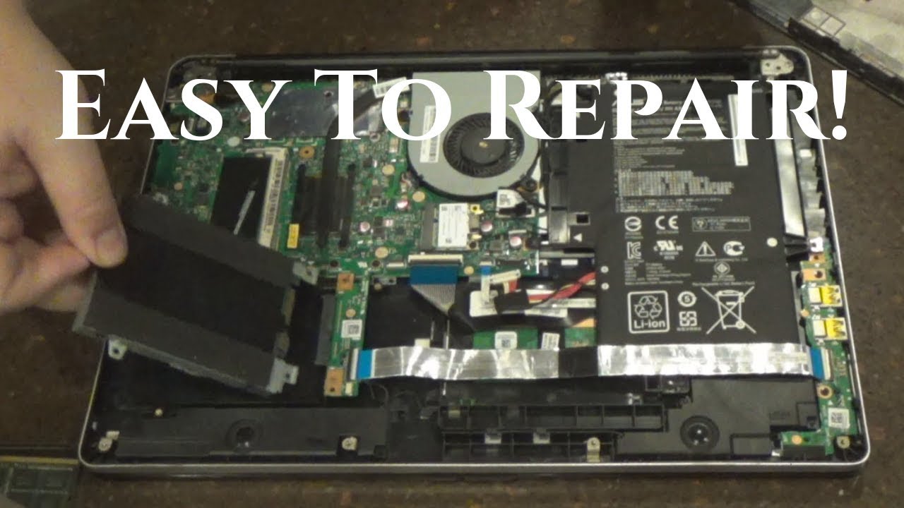 Video thumbnail for How To || Asus Laptop Battery, Remove Hard Drive, Mother board