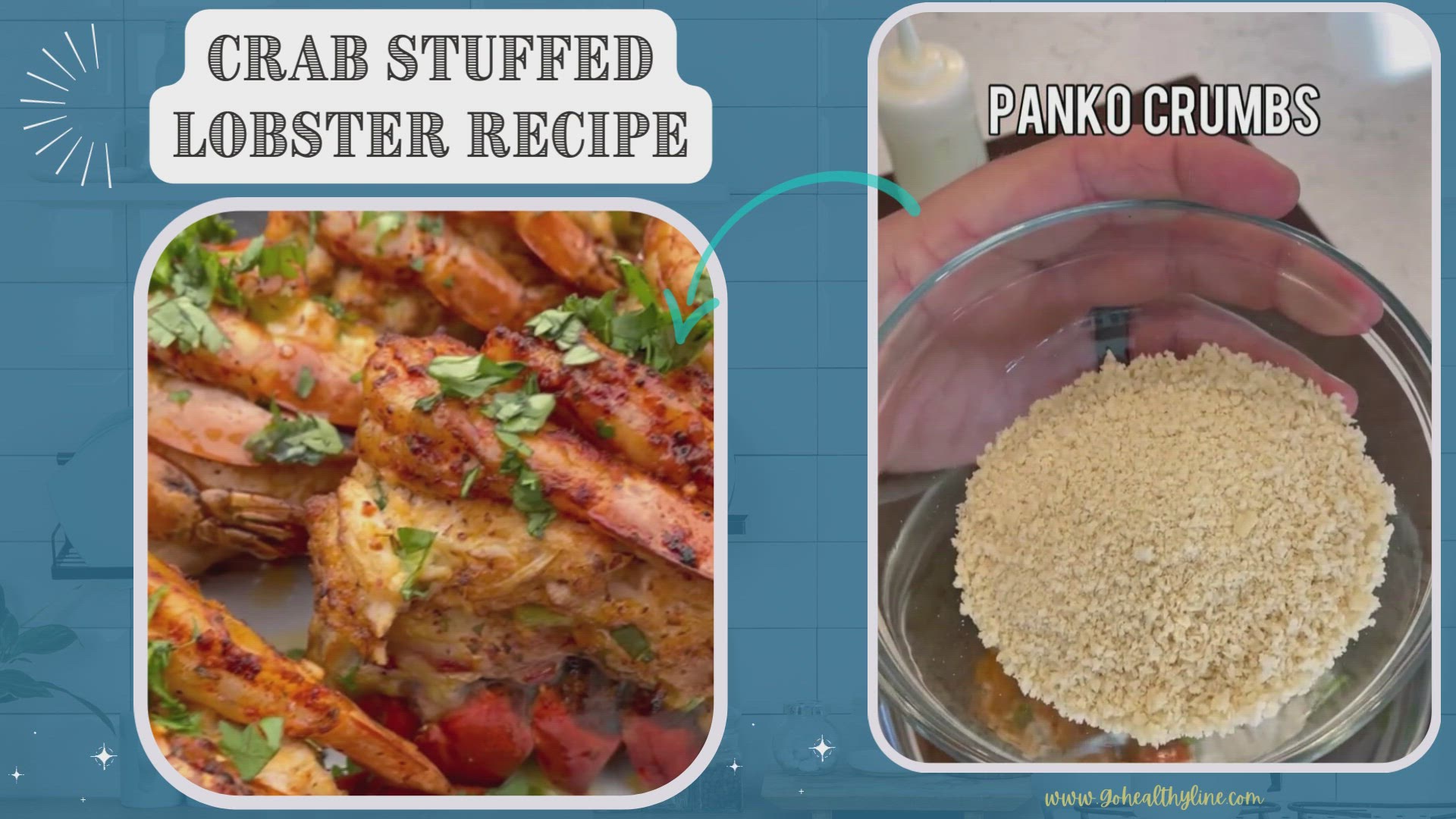 Video thumbnail for Crab Stuffed Lobster Recipe