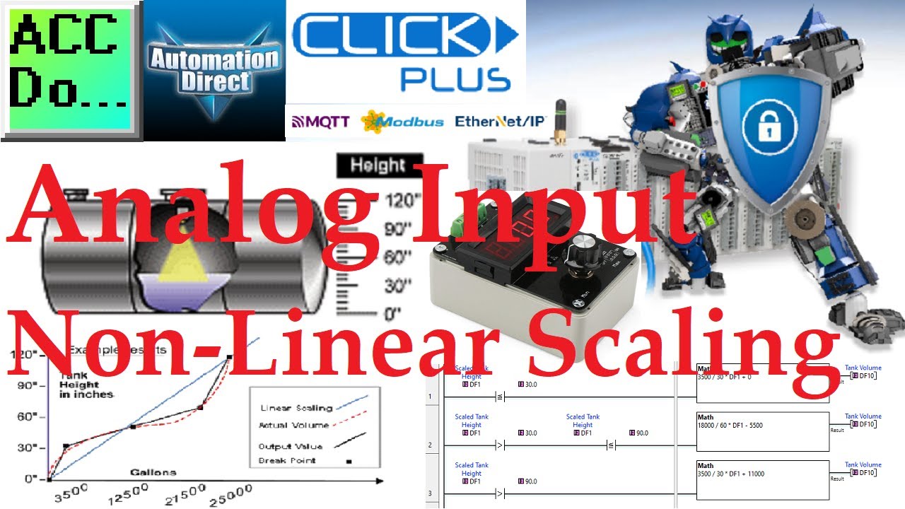 'Video thumbnail for Click PLC Analog Input Non-Linear Scaling'