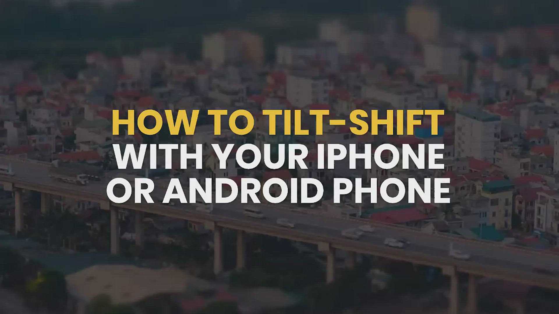 Video thumbnail for Create Tilt Shift Images with your Phone