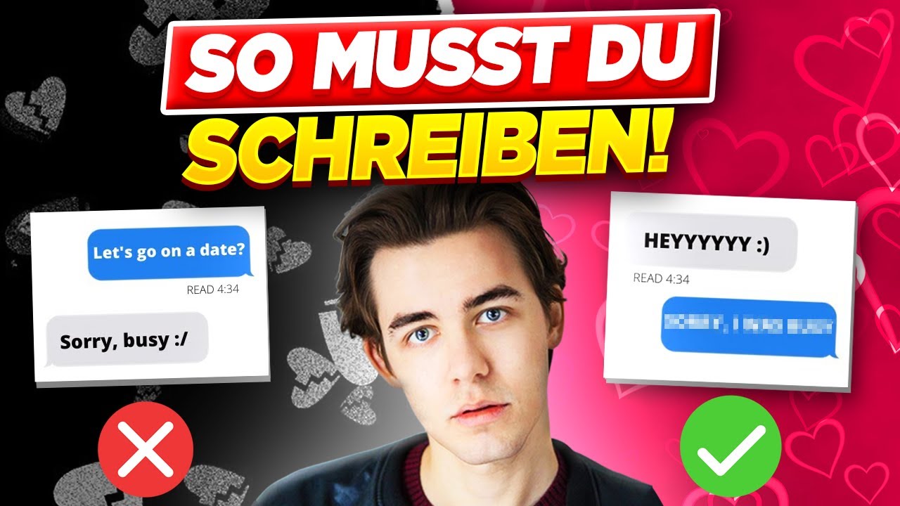 'Video thumbnail for Wie man mit JUNGS schreiben sollte! 😄😜 - Wie man einen Freund bekommt'