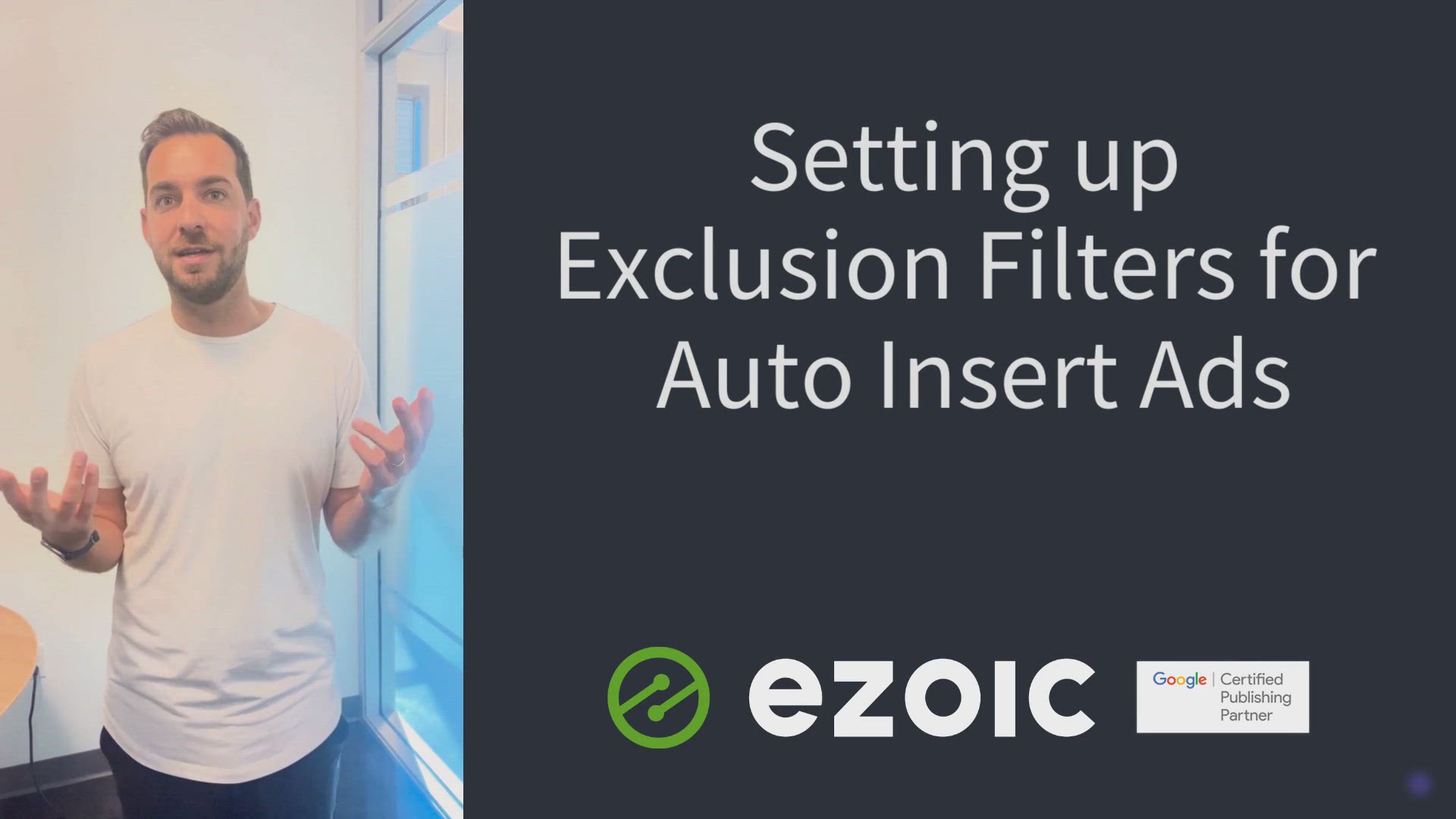 'Video thumbnail for Setting up Exclusion Filters for Auto-Insert Ads'
