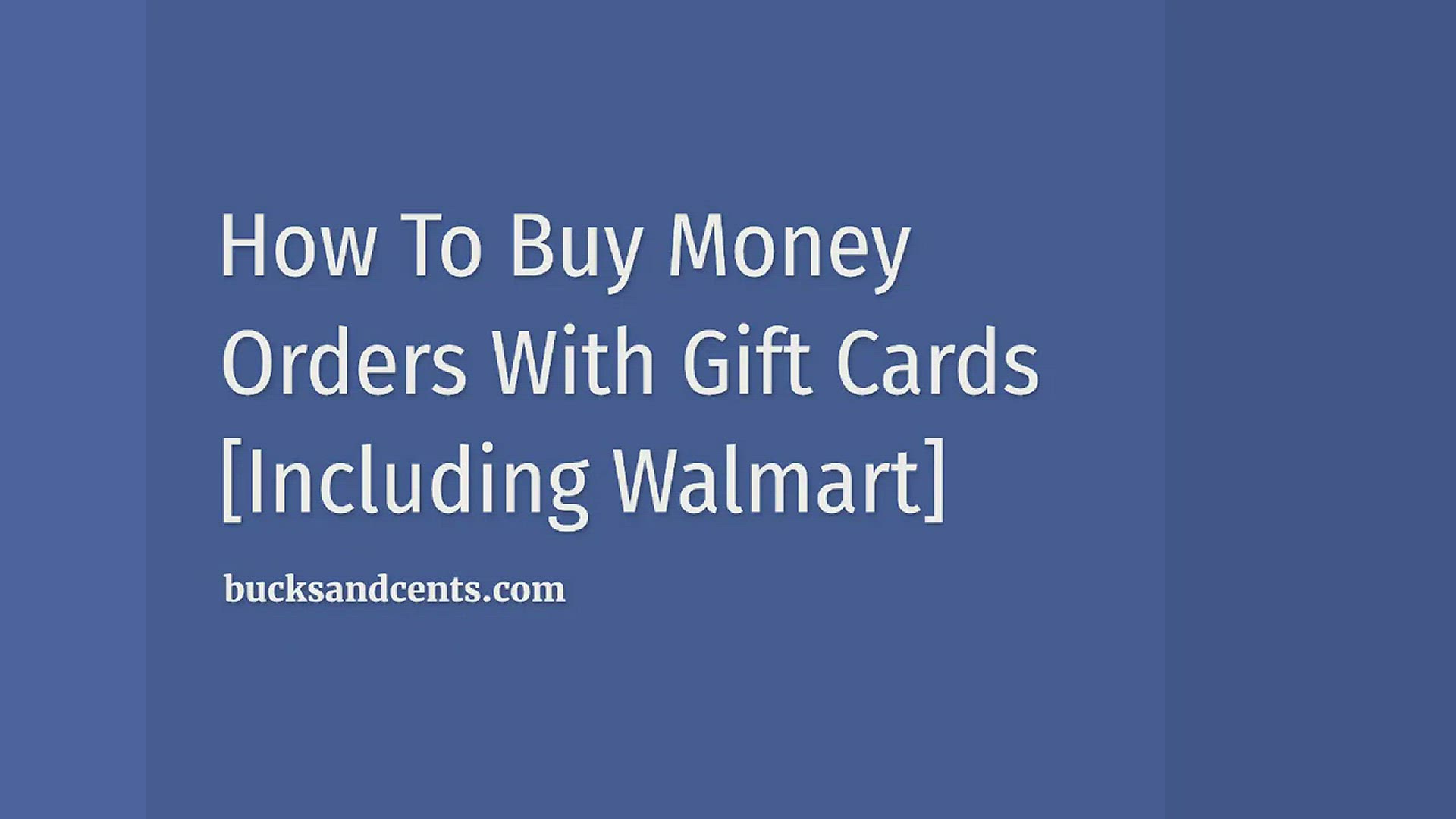 'Video thumbnail for How To Buy Money Orders With Gift Cards [+Walmart]'