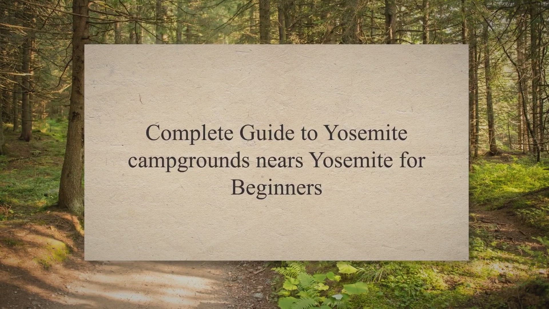 Video thumbnail for | Complete Guide to Yosemite |