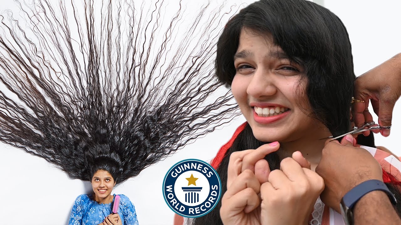 'Video thumbnail for Teen with record-breaking hair didn't cut it for 12 years!'
