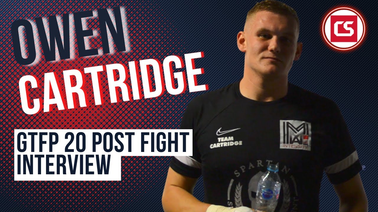 Video thumbnail for Owen Cartridge: Golden Ticket Fight Promotions 20 Post-Fight Interview - Combat Sports UK