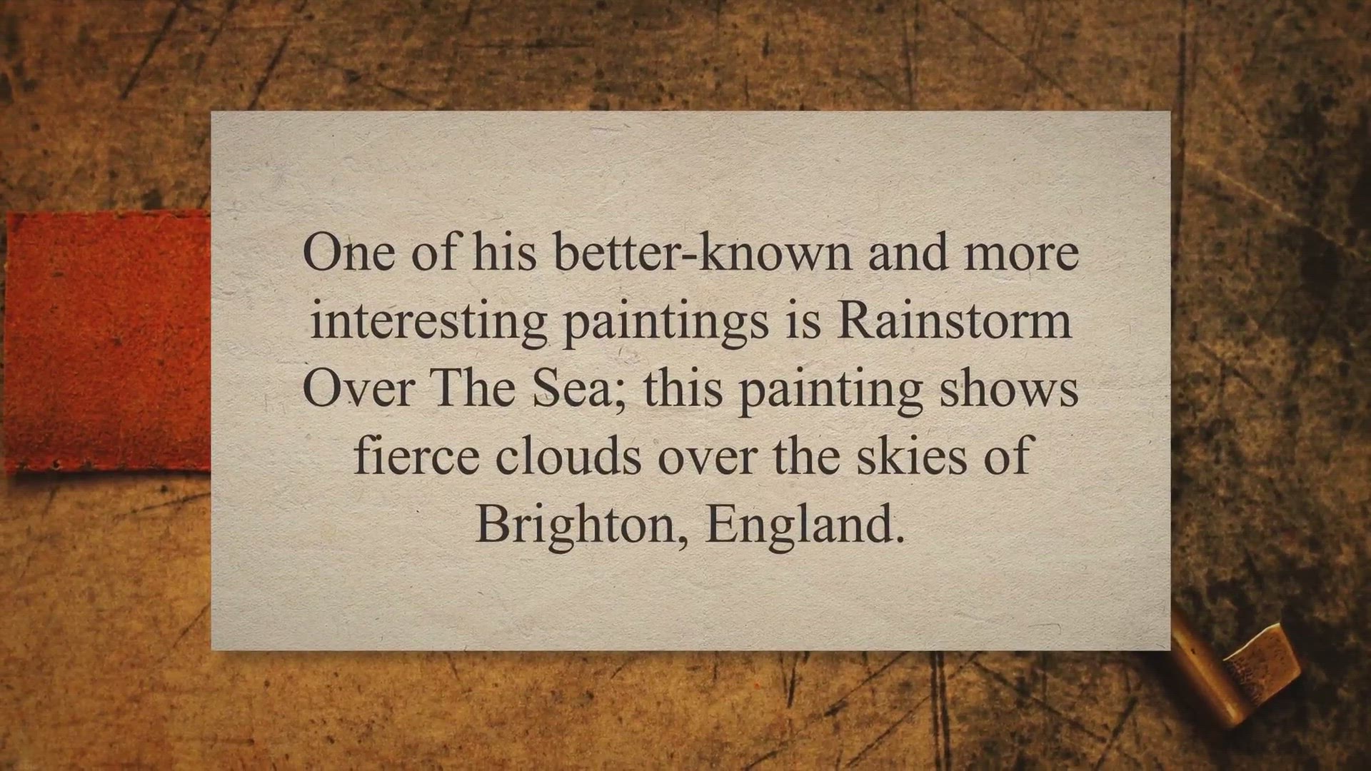 'Video thumbnail for John Constable – Seascape Study With Rain Clouds'
