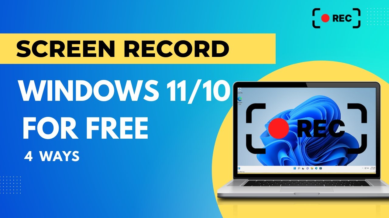 Video thumbnail for How To Screen Record On Windows 11/10 For Free | HD Screen Recording