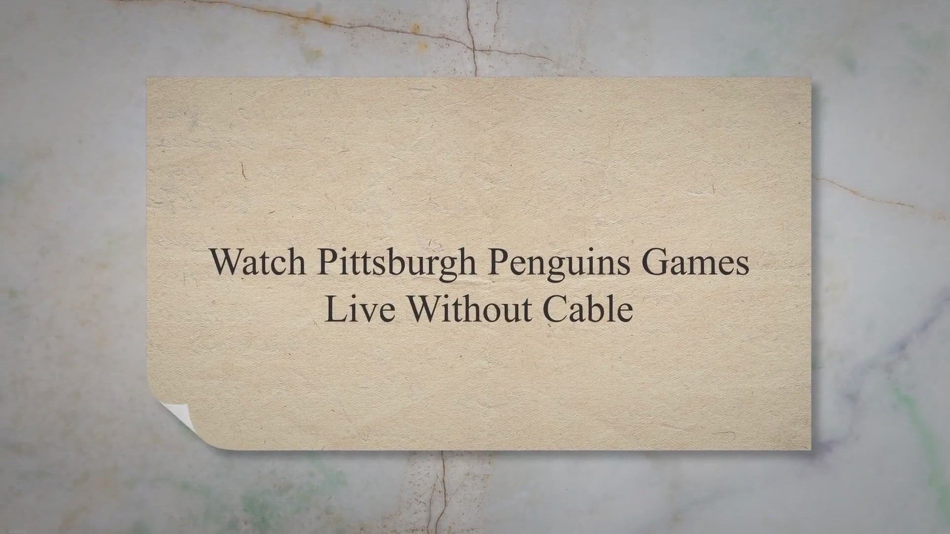 Video thumbnail for How To Watch Pittsburgh Penguins Games