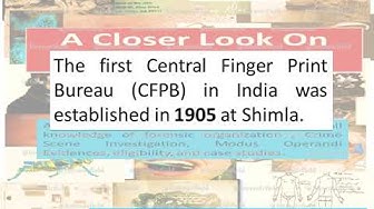 Video thumbnail for Indian History of Forensic Science