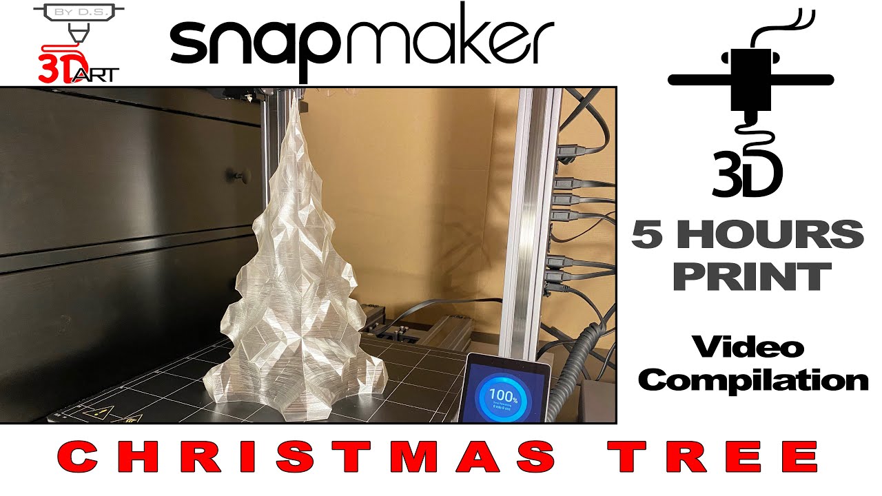 Video thumbnail for 3D Printing Christmas Tree by Snapmaker 2.0 A350