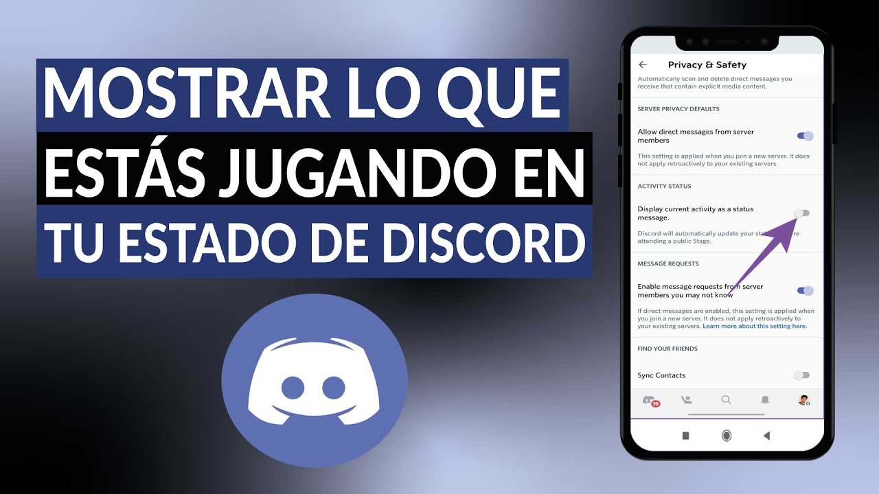 Video thumbnail for Cómo mostrar lo que estás jugando en tu estado de DISCORD - Gamers en línea