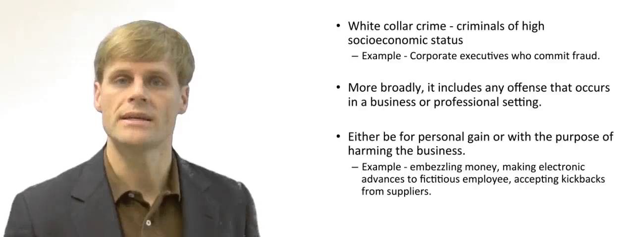 'Video thumbnail for White Collar Crime - Explained'