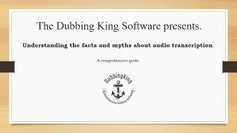'Video thumbnail for Understanding The Facts And Myths About Audio Transcription (Case Study)'