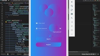 'Video thumbnail for Gradient Flutter Login UI Template | Flutter Templates | Source Code Link In Description'