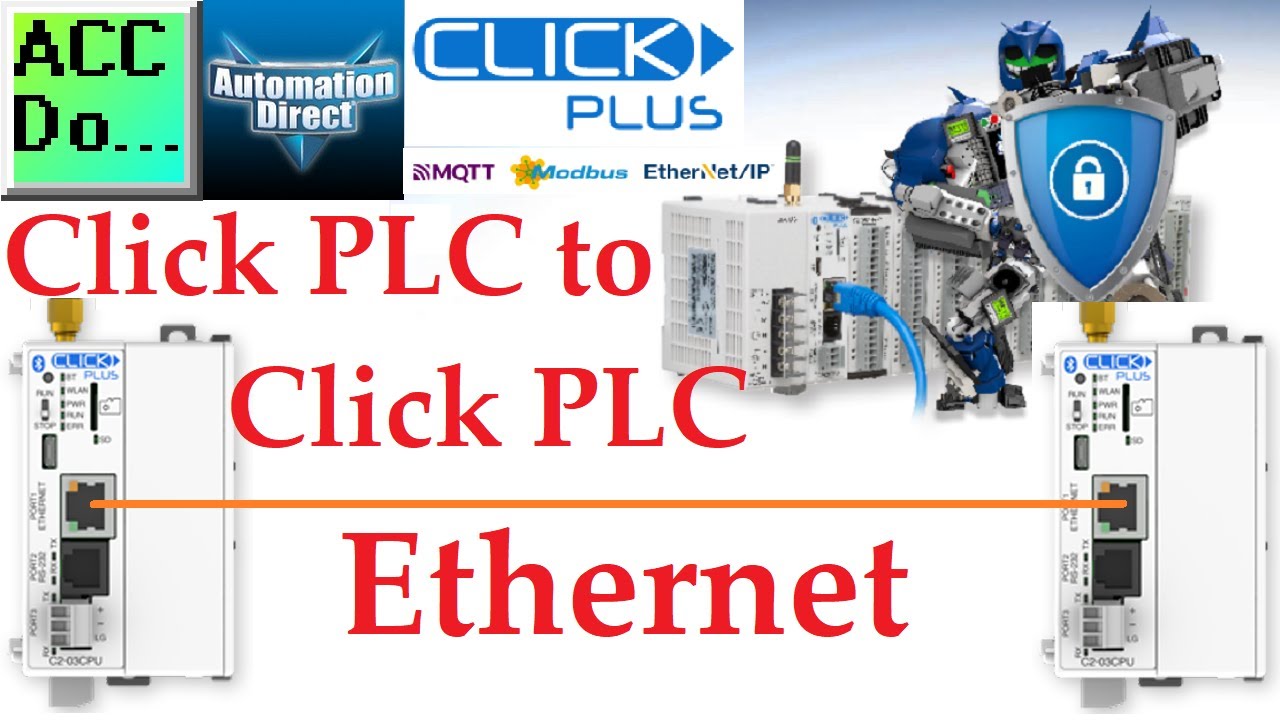 'Video thumbnail for Click PLC to Click PLC Communication Ethernet'