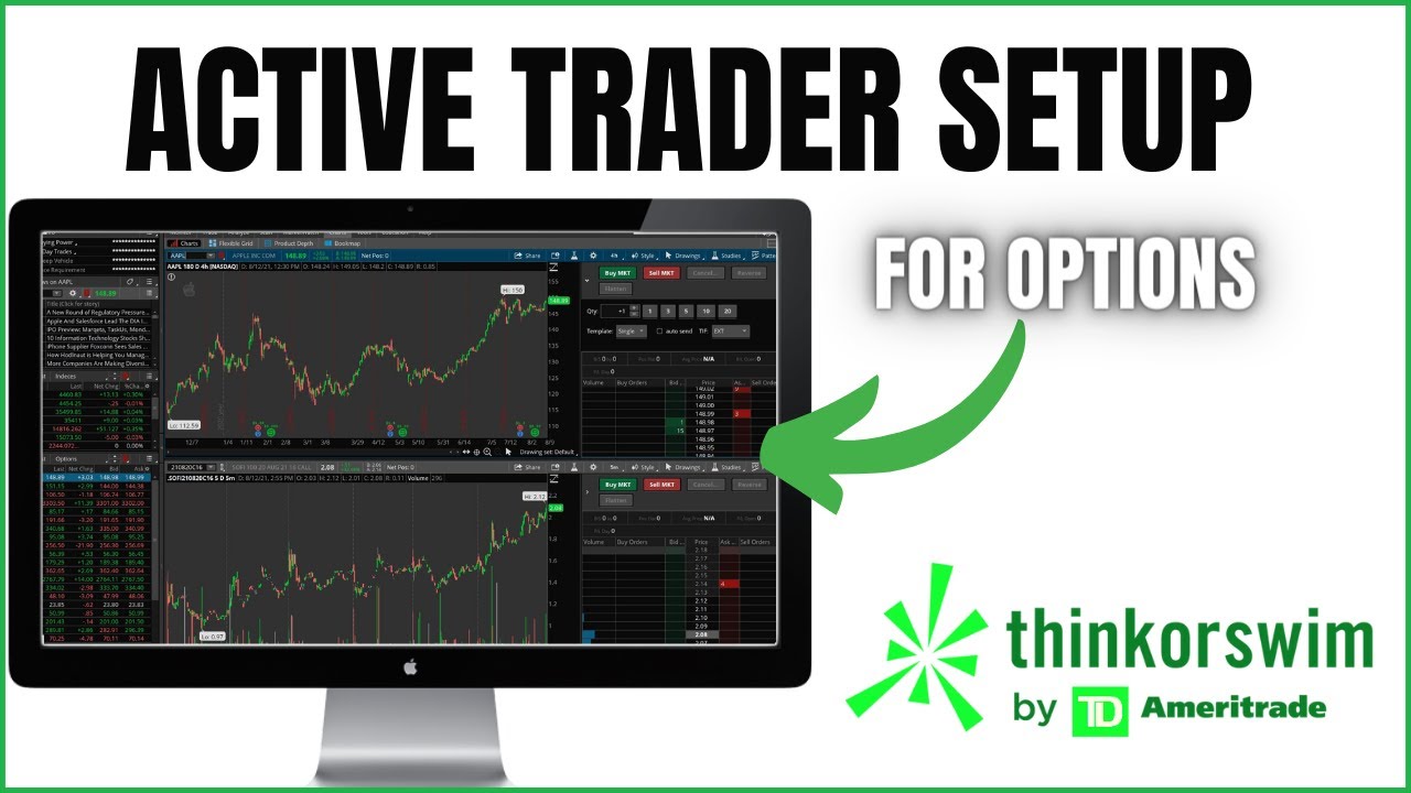 'Video thumbnail for Trade Options Fast Using Active Trader on ThinkorSwim'