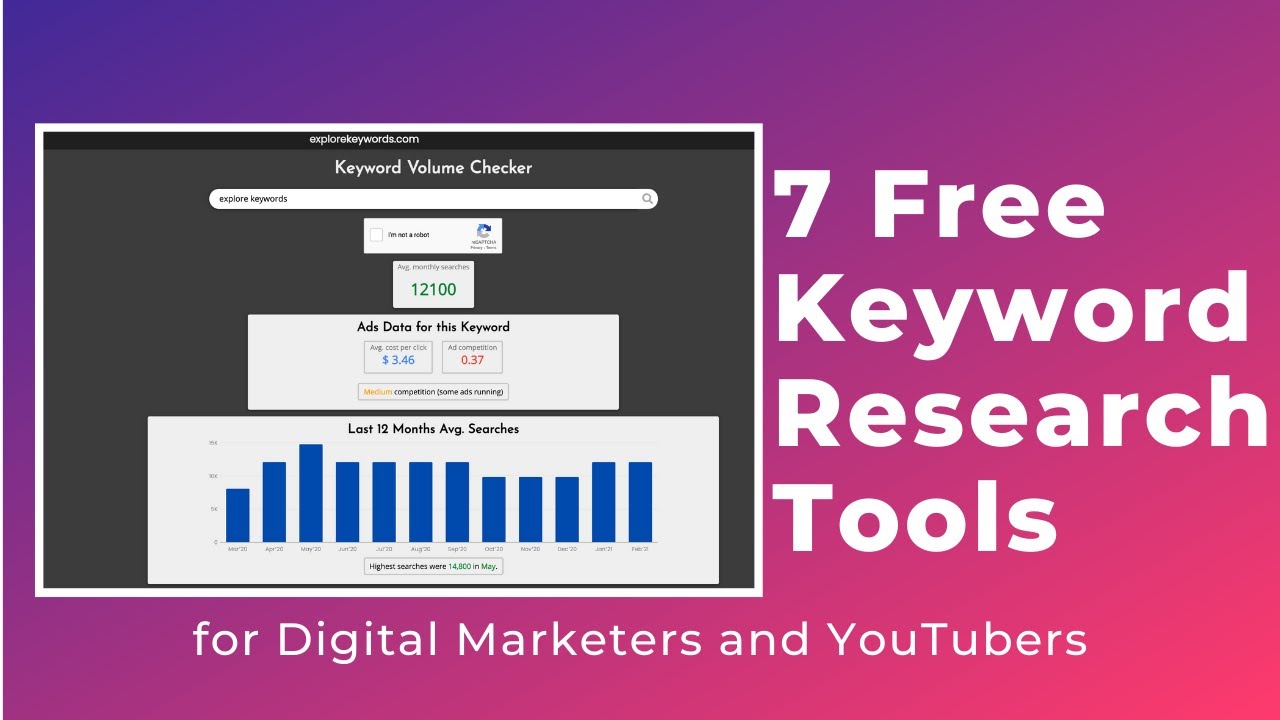 Video thumbnail for Best Free Keyword Research Tool for Blogger Wordpress Website and YouTube SEO 2021