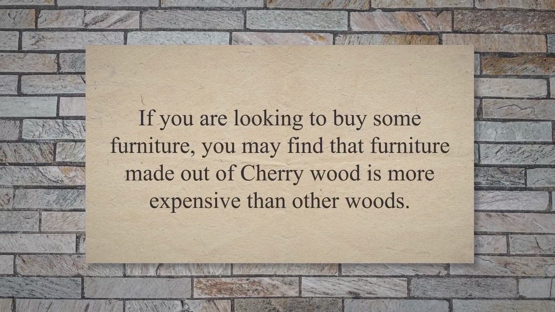 'Video thumbnail for Why Is Cherry Wood Furniture So Expensive?'