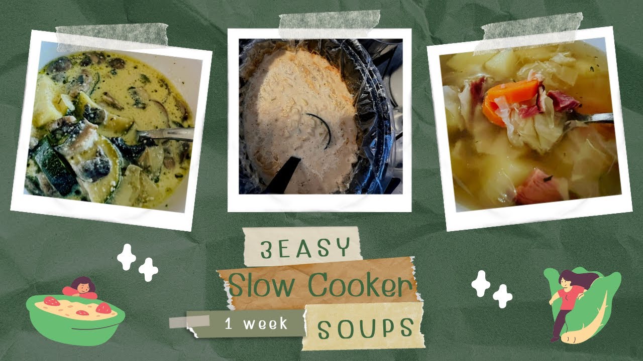Video thumbnail for 3 Easy Slow Cooker Soups// Jeni Gough