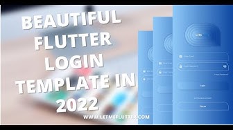 'Video thumbnail for Flutter Login Page UI Design - Flutter Login Page Design 2022'