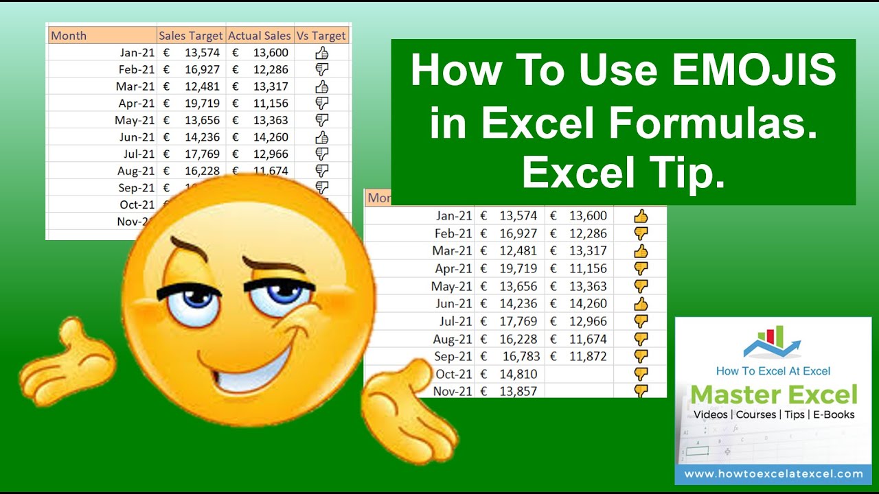 'Video thumbnail for How To Use Emojis In Excel Formulas.'