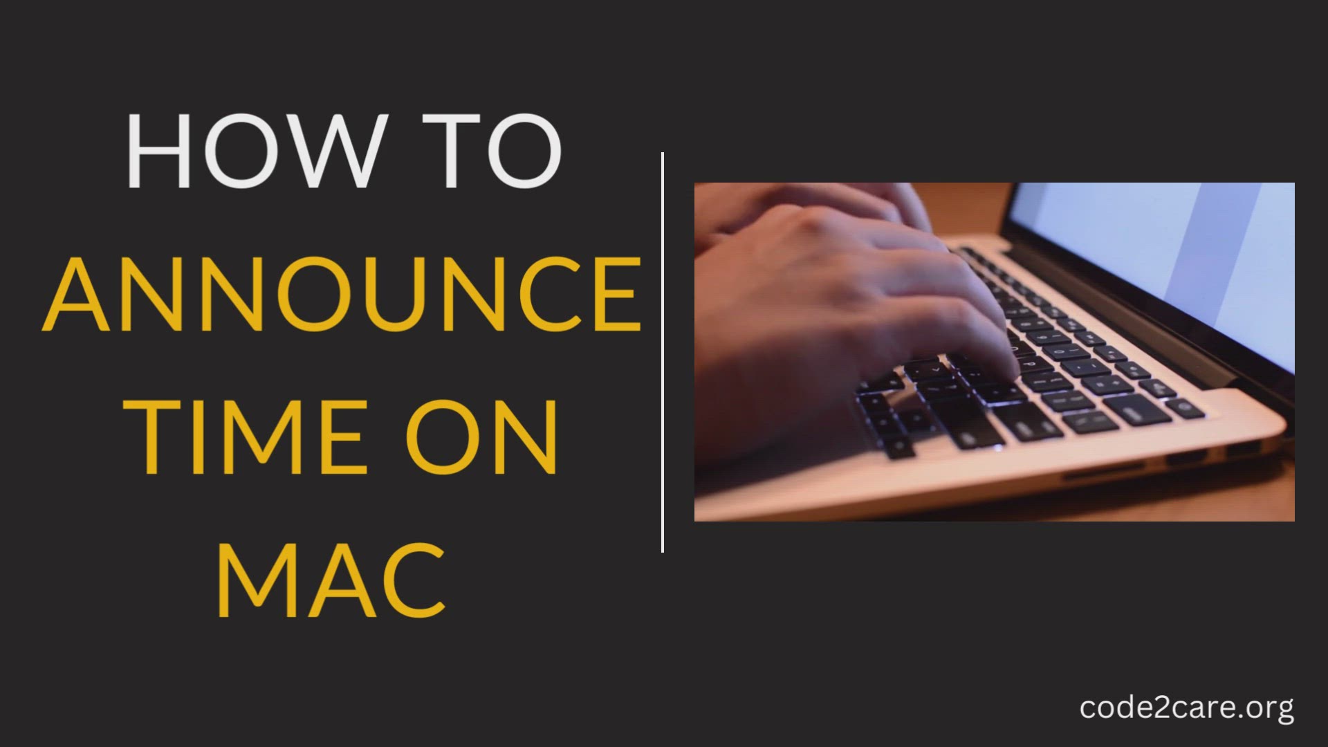 'Video thumbnail for How to Announce time on Mac (macOS Ventura)'