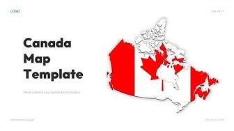 'Video thumbnail for Canada Map Template for PowerPoint and Google Sldies Free Download'