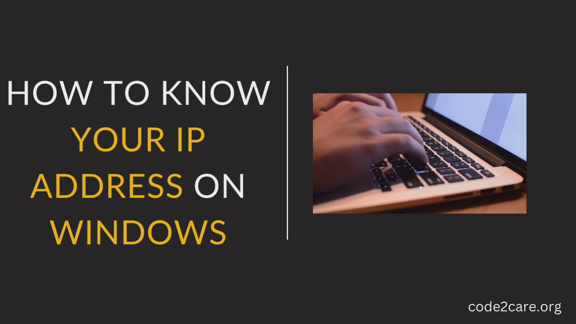 'Video thumbnail for How to Know Your IP Address On Windows'