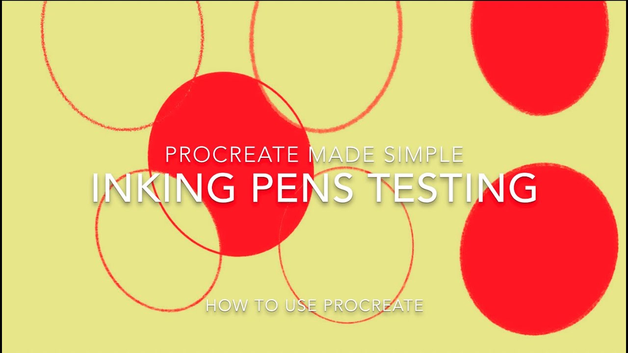 'Video thumbnail for Procreate - Testing the Inking Pens - Procreate Made Easy'
