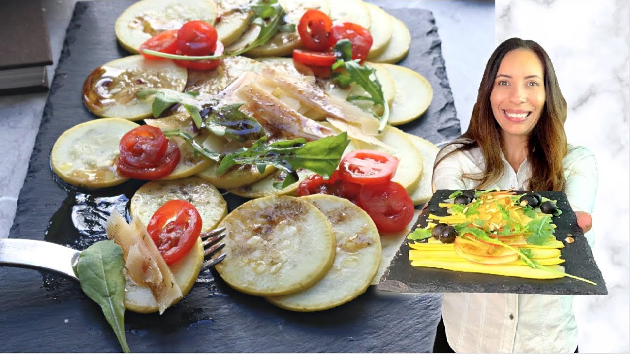 Video thumbnail for Carpaccio de calabacín | 2 maneras de hacerlo.