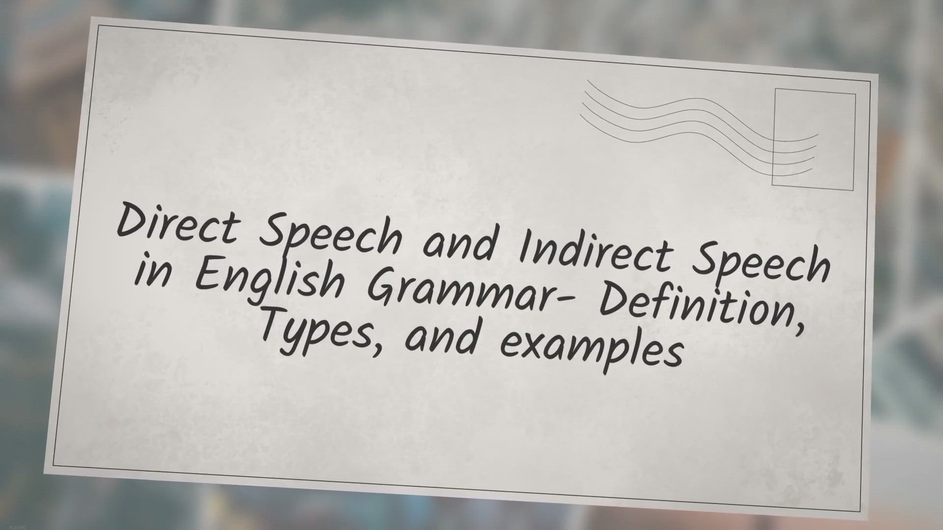 Video thumbnail for Direct Speech And Indirect Speech In English Grammar- Definition, Types, And Examples - Laws Of Nature