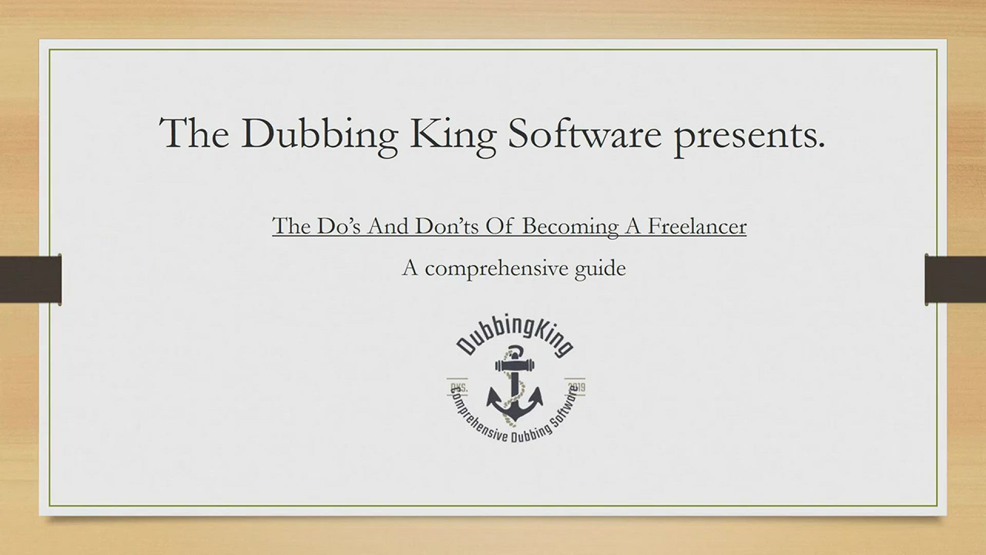 'Video thumbnail for The Dos And Don'ts Of Becoming A Freelancer (Case Study) - DubbingKing'