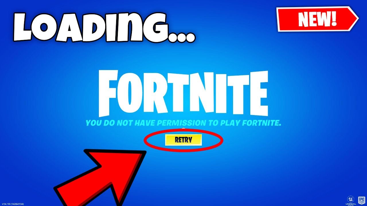 Video thumbnail for You Don't Have Permission To Play Fortnite [ Fortnite Loading ]