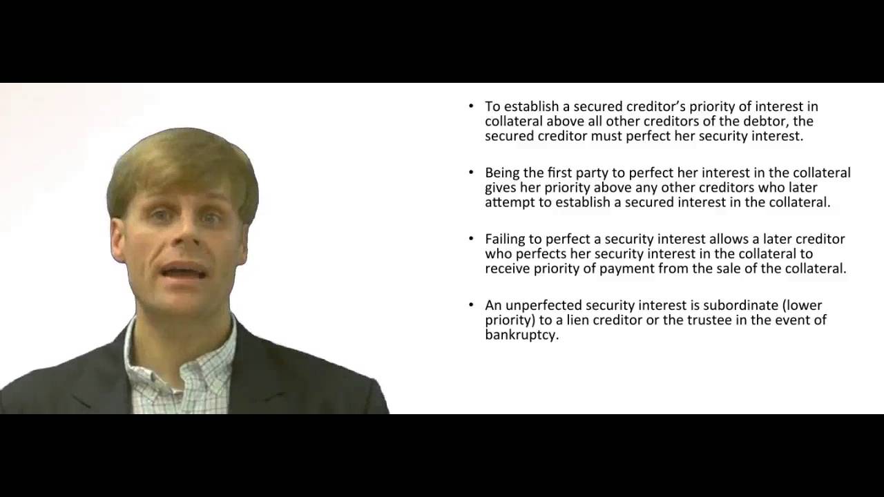'Video thumbnail for Perfection and Priority of a Security Interest'