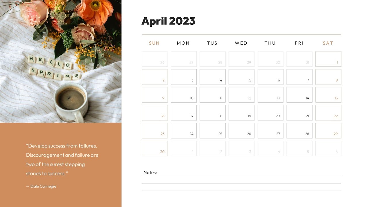 'Video thumbnail for 2023 Calendar Template for Google Slides and PowerPoint Free Download'