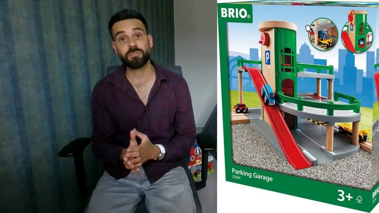 Video thumbnail for Brio houten speelgoed garage