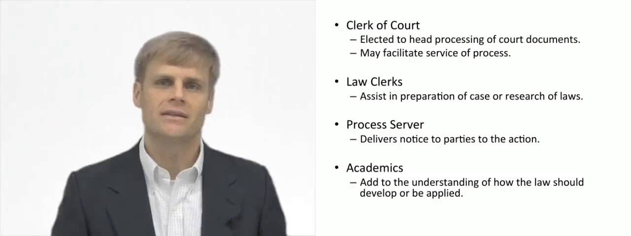 'Video thumbnail for Other Players in the Judicial System'