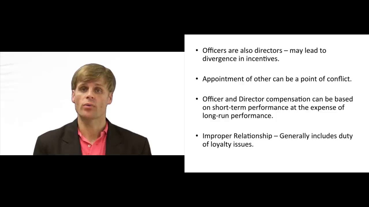 'Video thumbnail for Alignment of Benefits and Corporate Governance Issues'